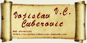 Vojislav Čuberović vizit kartica
